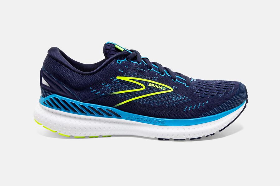 Glycerin GTS 19 Road Brooks Running Shoes NZ Mens - Navy/Blue - TXZHCO-054